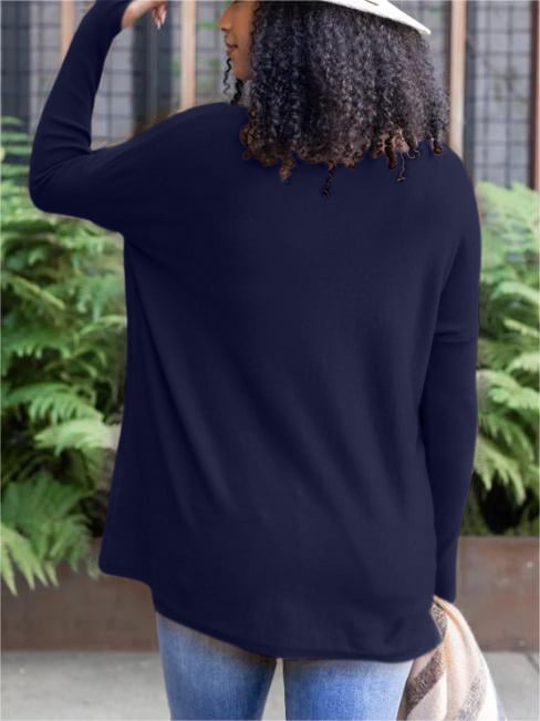 LONG SLEEVE THUMBHOLE SWEATER POCKET TUNIC💥