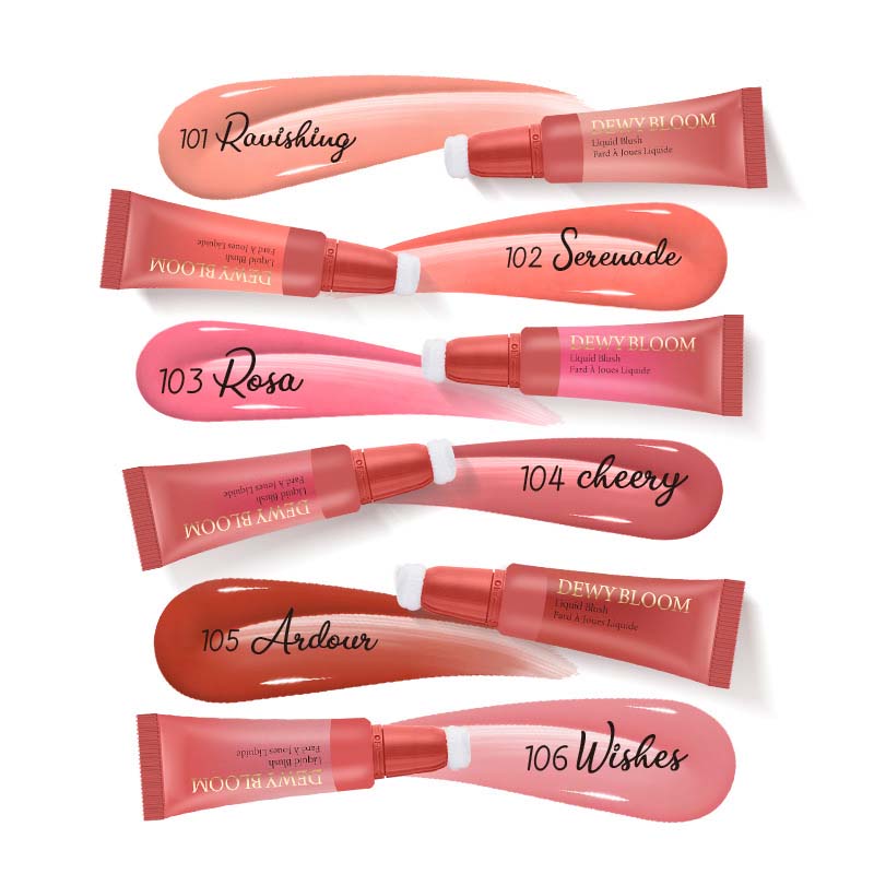 Liquid Blush for Cheek with Cushion Applicator
