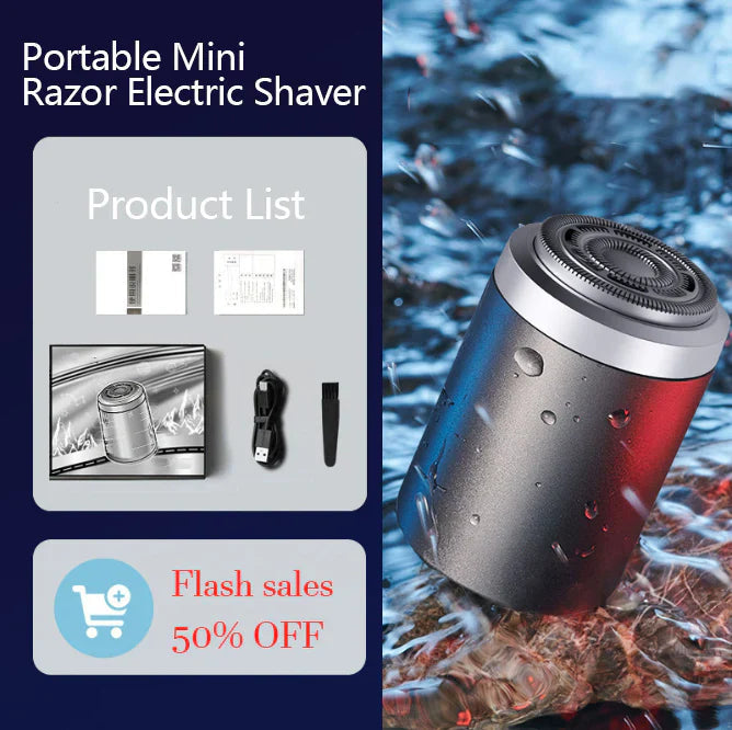 Mini Portable Rechargeable Shaver with Digital Display