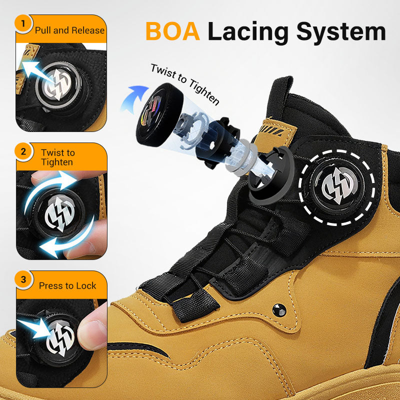 ⏳Time-limited Special⏰Men's outdoor swivel buckle work shoes(Waterproof, Anti-slip,Comfortable and Breathable)