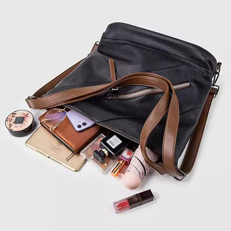 Large Capacity PU Leather Bucket Bag