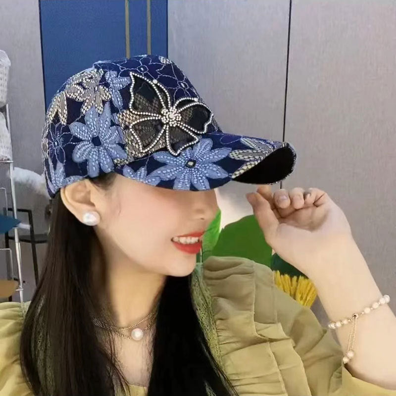 🔥Hot Sale 49% Off🔥Mesh Diamond Butterfly Baseball Cap-(Great Sale⛄BUY 2 Get 10% OFF+Free Shipping)