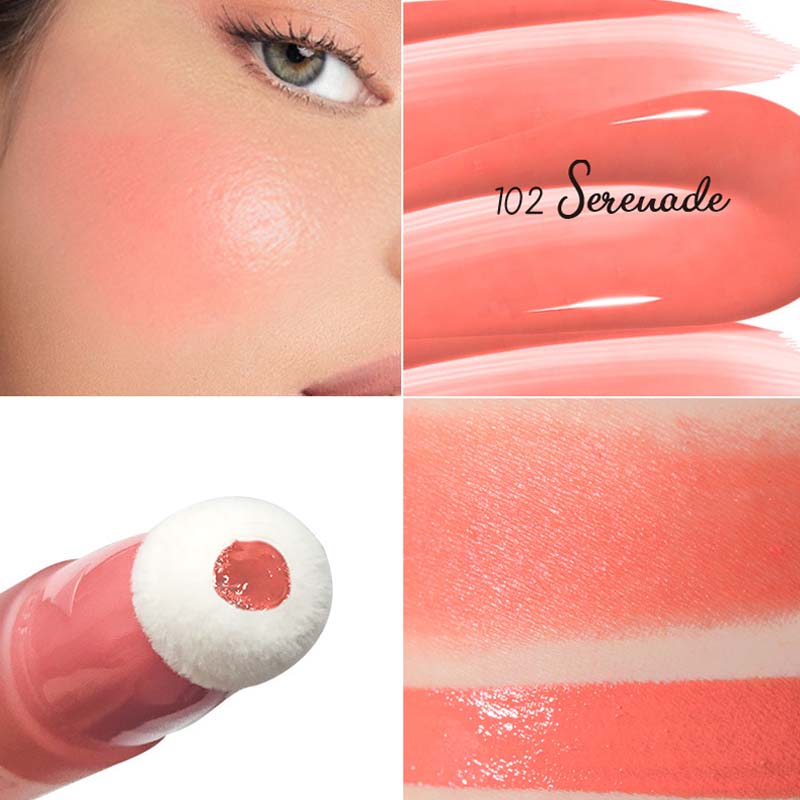 Liquid Blush for Cheek with Cushion Applicator