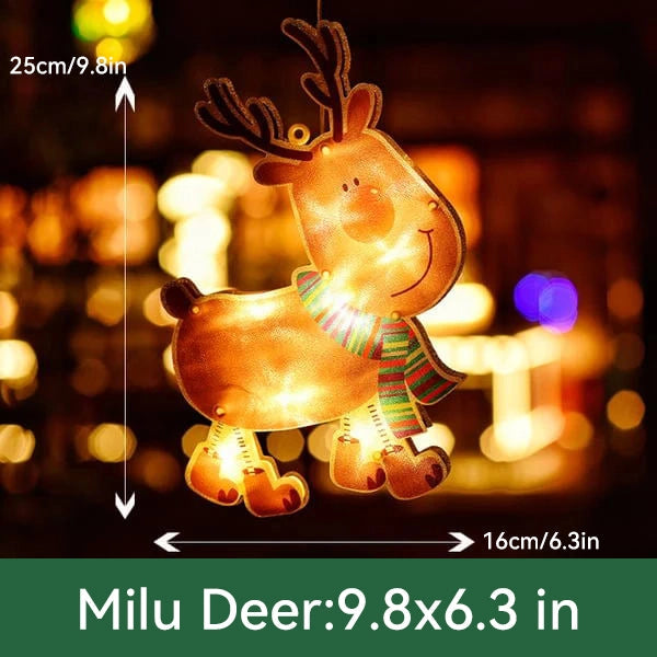 ⛄Christmas pre-sale🎄2024 Christmas Window Hanging Lights💡