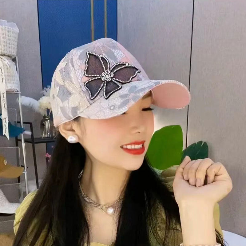 🔥Hot Sale 49% Off🔥Mesh Diamond Butterfly Baseball Cap-(Great Sale⛄BUY 2 Get 10% OFF+Free Shipping)