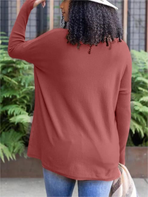 LONG SLEEVE THUMBHOLE SWEATER POCKET TUNIC💥