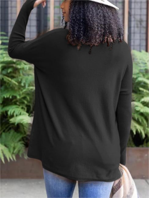 LONG SLEEVE THUMBHOLE SWEATER POCKET TUNIC💥
