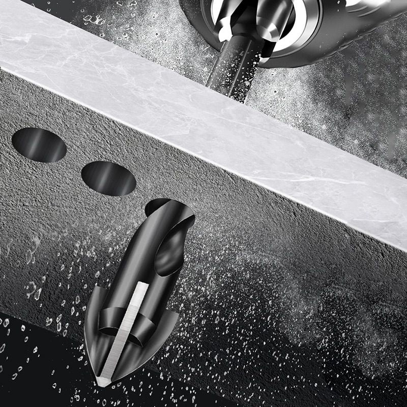 Hexagonal Shank Cross Alloy Ceramic Four-edged Drill Bit