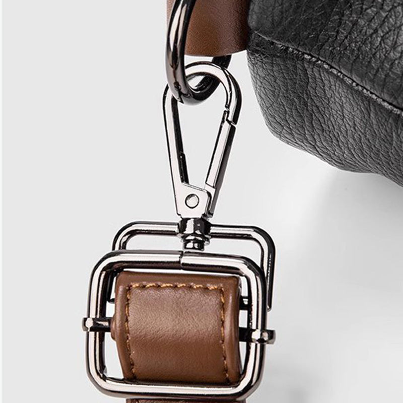 Large Capacity PU Leather Bucket Bag
