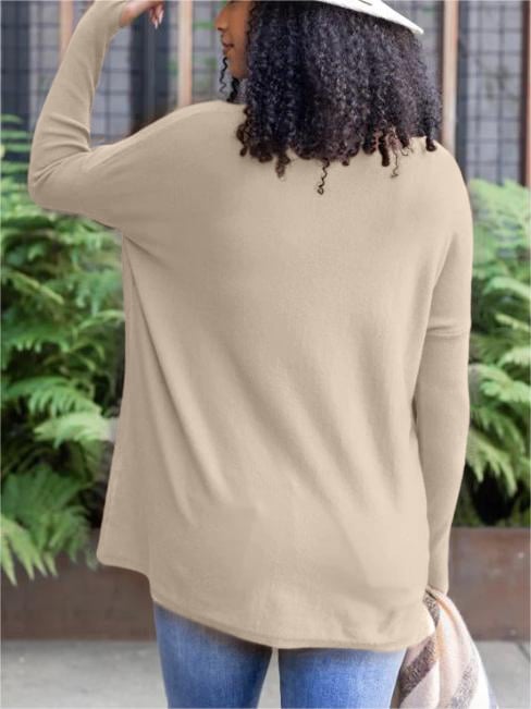 LONG SLEEVE THUMBHOLE SWEATER POCKET TUNIC💥