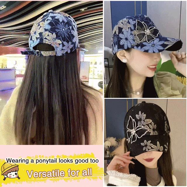 🔥Hot Sale 49% Off🔥Mesh Diamond Butterfly Baseball Cap-(Great Sale⛄BUY 2 Get 10% OFF+Free Shipping)