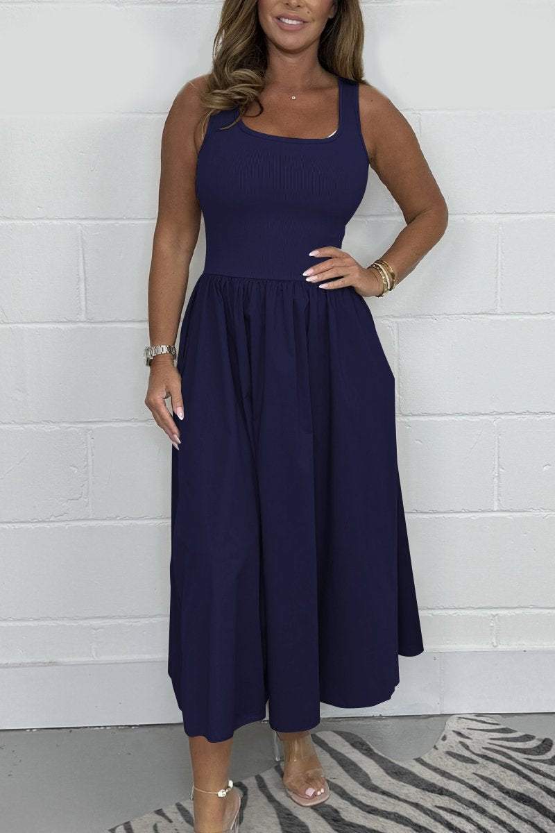 💥Women's Flared T-Shirt Midi Dress — Effortlessly Chic 🌟