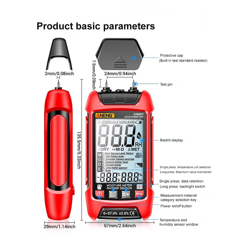 Anti-Burning Automatic Digital Display Small Universal Meter(50% OFF)