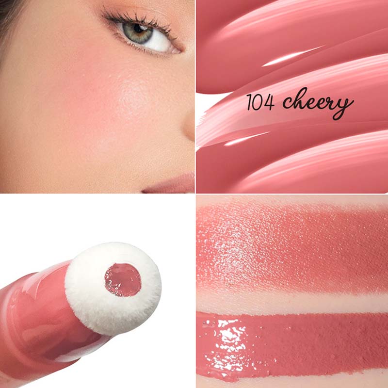 Liquid Blush for Cheek with Cushion Applicator