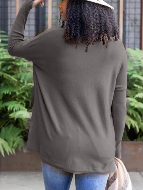 LONG SLEEVE THUMBHOLE SWEATER POCKET TUNIC💥