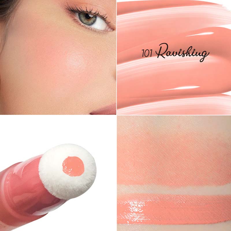 Liquid Blush for Cheek with Cushion Applicator