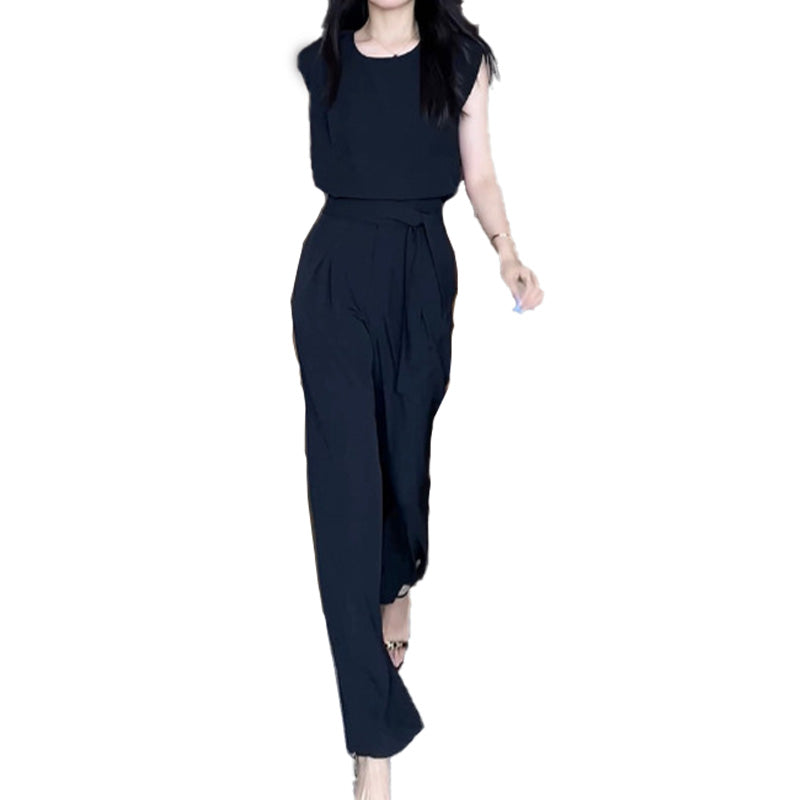 Fashion Sleeveless Wide-Legged Pants Set(Great Sale⛄BUY 2 Get 10% OFF + FREE SHIPPING)
