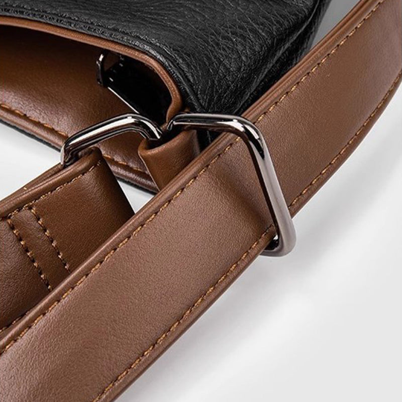 Large Capacity PU Leather Bucket Bag