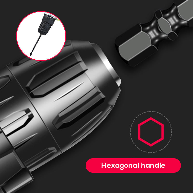 Hexagonal Shank Cross Alloy Ceramic Four-edged Drill Bit