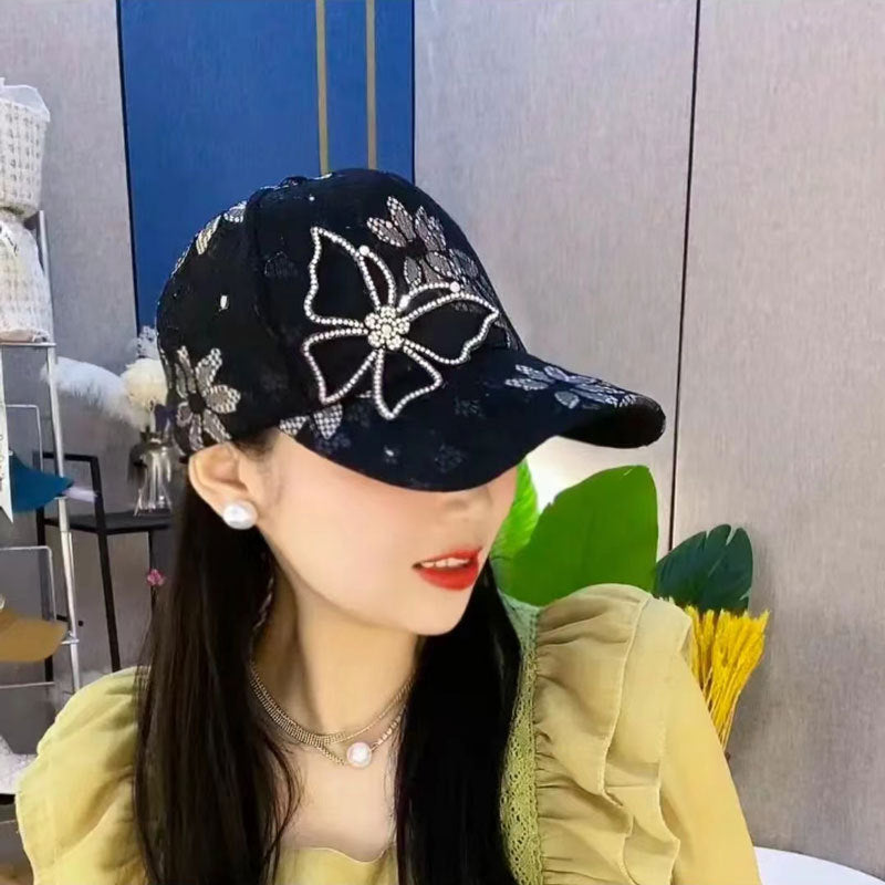🔥Hot Sale 49% Off🔥Mesh Diamond Butterfly Baseball Cap-(Great Sale⛄BUY 2 Get 10% OFF+Free Shipping)