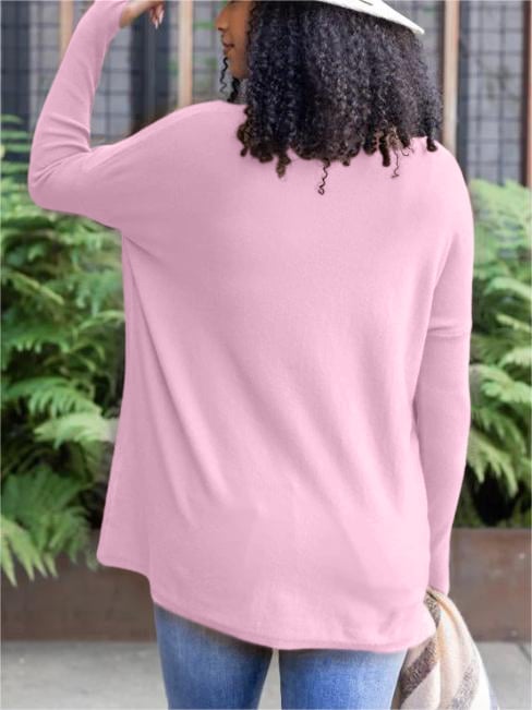 LONG SLEEVE THUMBHOLE SWEATER POCKET TUNIC💥