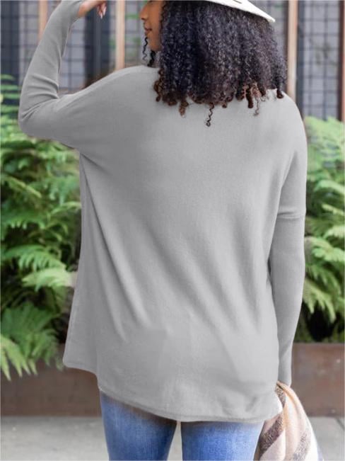 LONG SLEEVE THUMBHOLE SWEATER POCKET TUNIC💥