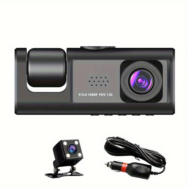 🚗Safe Driving 3 Channel Camera Cycle Video Recorder