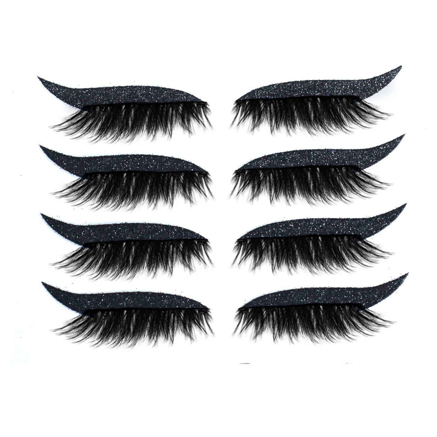 2 in 1 Eye Shadow and Eyelash Stickers with Glitter