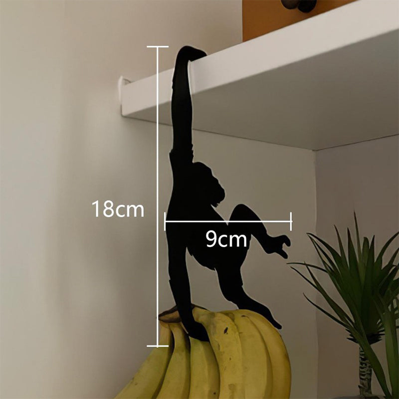 ๐ Monkey Shaped Banana Hook โ Hang Fruit, Keys & Bags โ Playful Storage with Personality! โจ
