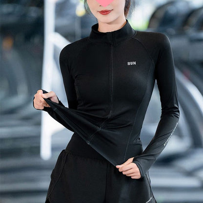 Women’s Long-sleeve Quick-dry Stretchy Yoga Tops