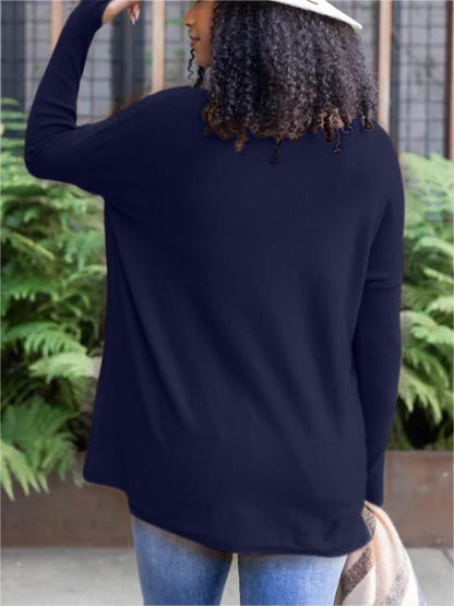 LONG SLEEVE THUMBHOLE SWEATER POCKET TUNIC💥