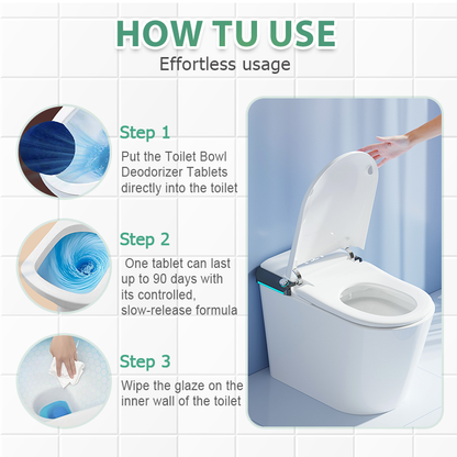 Toilet Bowl Deodorizer Tablets with Fresh Aroma