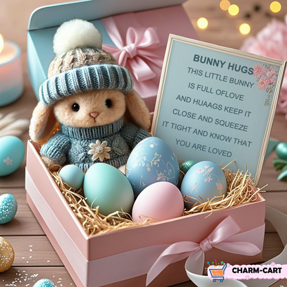 🐇Easter Promotion🔥Handmade Lucky Comfort Bunny(With Warm Text Card)🎁