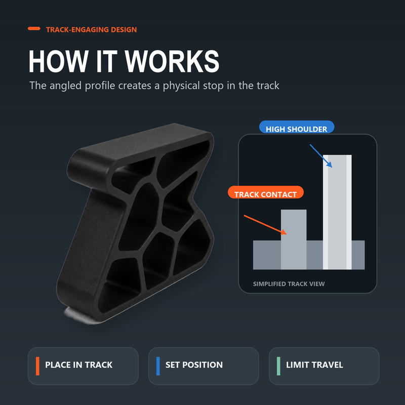 🎁🚪✨ Less Slamming--Secure Track Door Stop