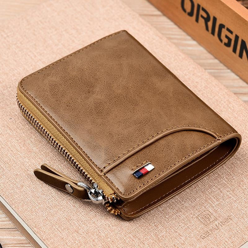 🎁Men's Leather Zip Wallet (RFID Protected)✨