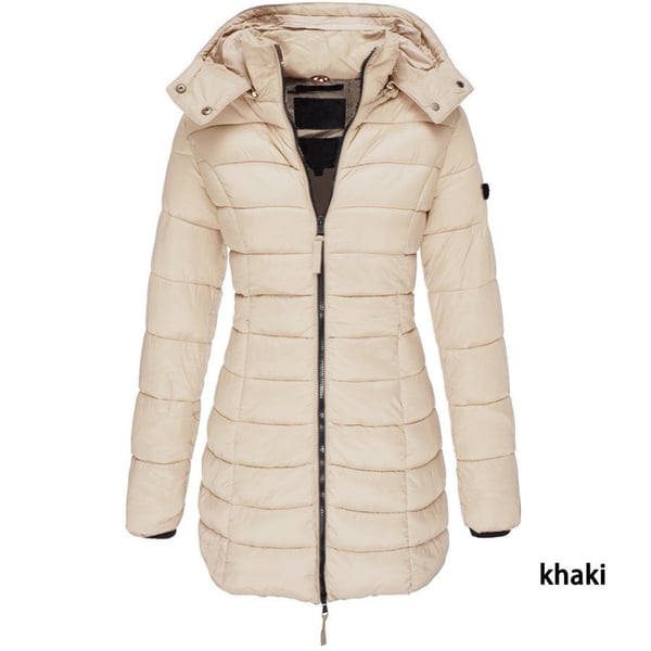🔥FREE SHIPPING🔥Winter women's mid-length padded jacket warm  hooded jacket