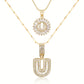 💖2 Pack - Initial Letter Pendant Necklaces