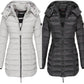 🔥FREE SHIPPING🔥Winter women's mid-length padded jacket warm  hooded jacket