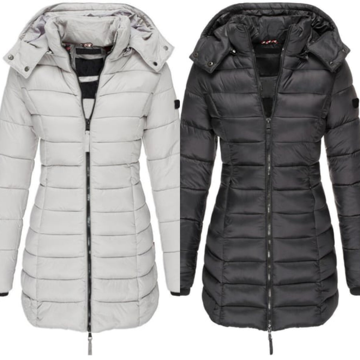 🔥FREE SHIPPING🔥Winter women's mid-length padded jacket warm  hooded jacket
