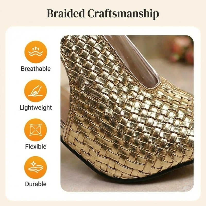 👡Women's Elegant Peep-Toe Heeled Sandals