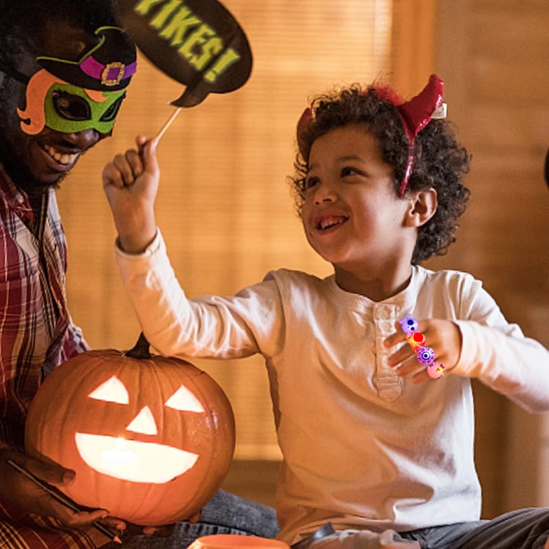 🔥 LAST DAY PROMOTION - 50%OFF 🎃👻 LED Light Halloween Glowing Ring (50pcs set)😍