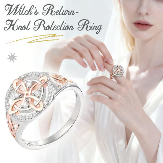 ✨💍Handmade Witch's Return-Knot Protection Ring💞Protect Your Loved Ones