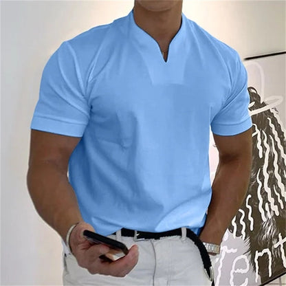 💎 Men Gentlemans Business Short Sleeve Fitness T-shirt