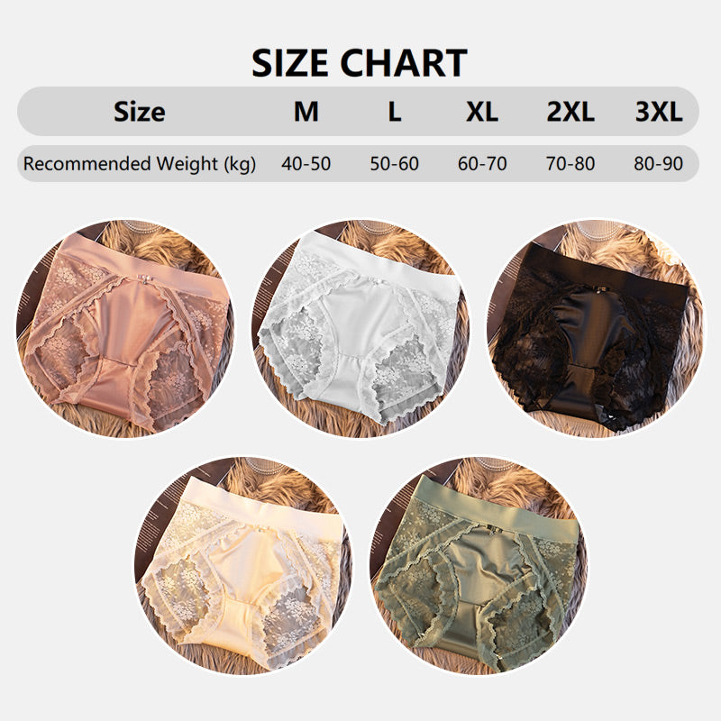 Women's Sexy Breathable Seamless Lace Panties