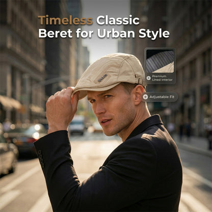 All-Season Breathable Classic Flat Cap