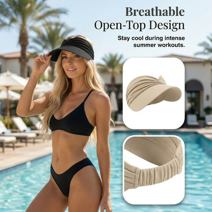 Women's UPF 50+ UV Protection Sun Visor Hat