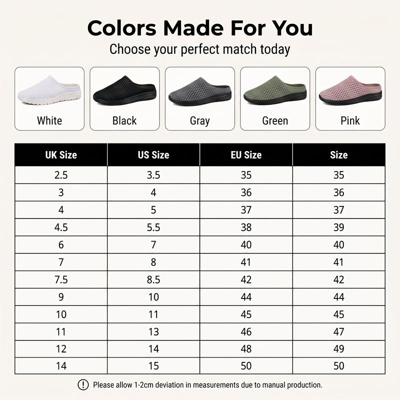 👟☁️Casual Comfort Breathable Mesh Slippers – Lightweight, airy, slip-on style – indoor & outdoor comfort. 🔥☀️