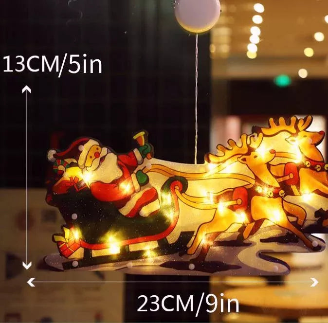 ⛄Christmas pre-sale🎄2024 Christmas Window Hanging Lights💡