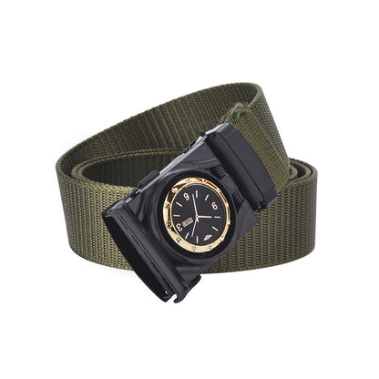 🎅🎄Christmas Early Sale 40% OFF🎄Men's Canvas Nylon Smooth Buckle Alloy Belt