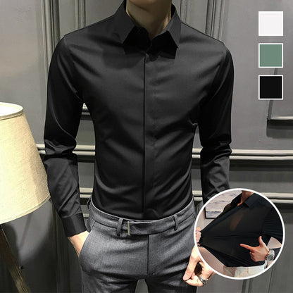 🔥Men's Wrinkle-Free Button-Down Shirt